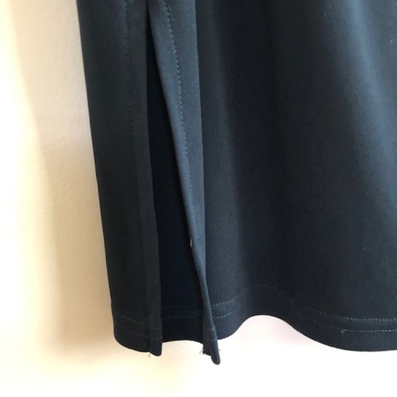 Byer Too! Little Black Dress with draping neckline and side slits - Picture 10 of 13